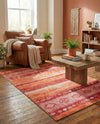 Heritage Elegance Collection Area Rug -  Edinburgh Rectangle Rust Red  lifestyle 25