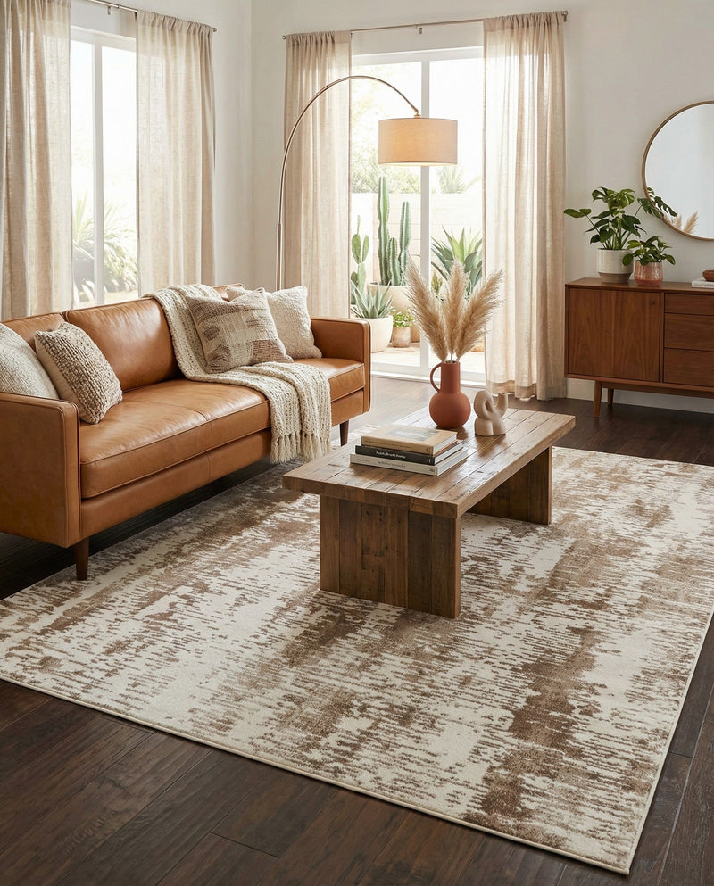 Coastal Haven Collection Area Rug -  Pelican Rectangle Ivory  lifestyle 34