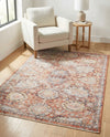 Seville Stripes Collection Area Rug -  Cordoba (Brick Red) Rectangle Brick Red  lifestyle 19