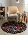 Brighton Terrace Collection Area Rug -  Ovingdean Round Multi  lifestyle 50