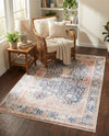 Bazaar Chic Collection Area Rug -  Rabat Rectangle Navy Blue  lifestyle 10
