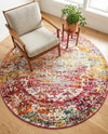 Georgetown Rugs Collection Area Rug - Dupont (Multi) Round Multi  lifestyle 68
