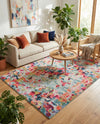 Chromatic Oasis Collection Area Rug -  Lagoon Rectangle Multi  lifestyle 11