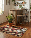 Bistro Lounge Collection Area Rug - Espresso Rectangle Multi  lifestyle 26