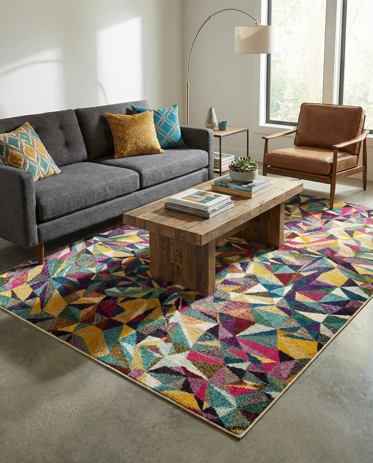 Marrakesh Elegance Collection Area Rug -  Toubkal Rectangle Multi  lifestyle 16