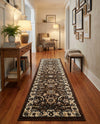 Tabriz Tapestry Collection Area Rug - Sahand (Brown) Runner Brown  lifestyle 47