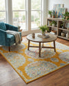 Arcadia Rugs Collection Area Rug -  Atlantis (Orange) Square Orange  lifestyle 37