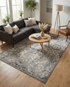 Riviera Elegance Collection Area Rug -  Vence Rectangle Dark Gray  lifestyle 27