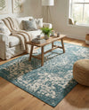 Urban Oasis Rugs Collection Area Rug -  Penthouse (Teal) Rectangle Teal  lifestyle 25