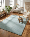 Cozy Comfort Shag Collection Area Rug - Haven (Sage Green) Rectangle Sage Green  lifestyle 22