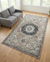 Brighton Terrace Collection Area Rug - Hove (Gray) Rectangle Gray  lifestyle 12