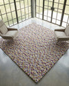 Woolen Sphere Collection Area Rug - Orbsburg (Pink and Purple) Square Pink and Purple  lifestyle 70