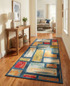 Urban Terrace Collection Area Rug -  Portico Runner Multi  lifestyle 33