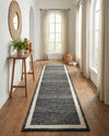 Studio Haven Collection Area Rug -  Alcove (Black) Runner Black  lifestyle 45