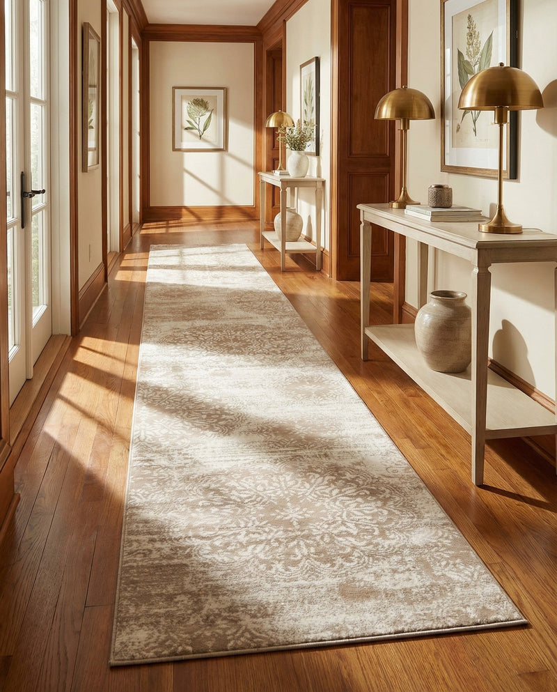 Riviera Elegance Collection Area Rug -  Monaco (Beige) Runner Beige  lifestyle 56