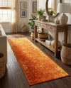 Riviera Elegance Collection Area Rug - Antibes (Orange) Runner Orange  lifestyle 66