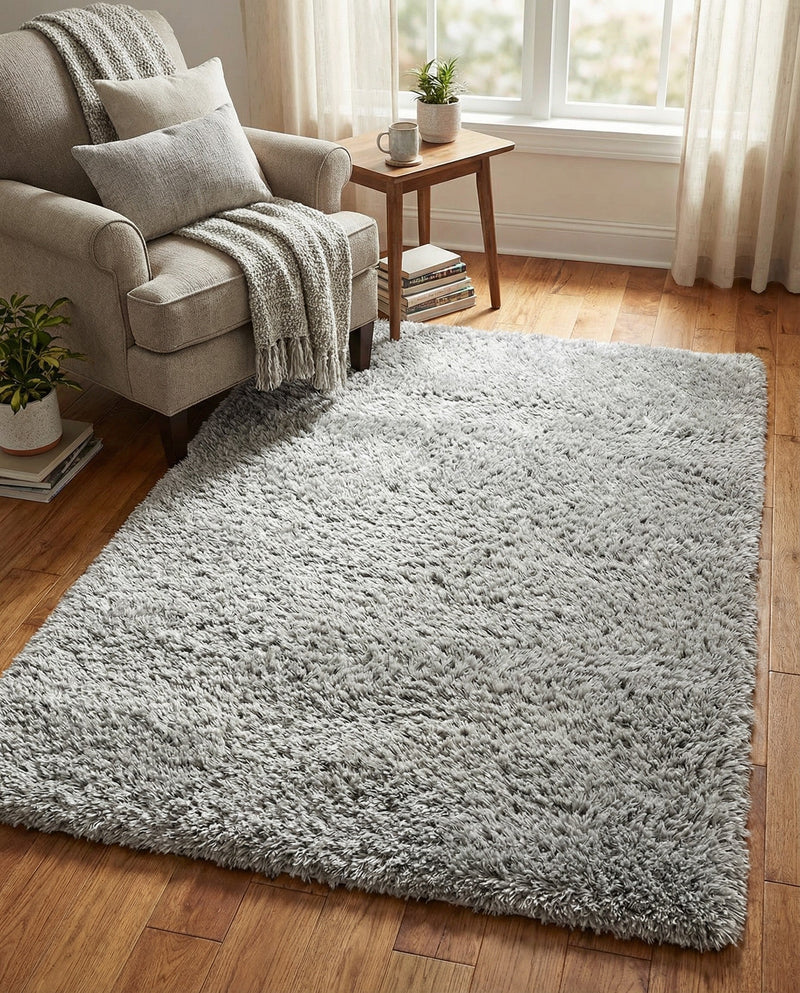 Eternal Plush Oasis Collection Area Rug -  Tranquility (Ash) Rectangle Ash  lifestyle 31