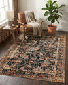 Neptune Elegance Collection Area Rug -  Galatea (Black) Rectangle Black  lifestyle 18