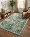 Brighton Terrace Collection Area Rug -  Rottingdean (Green) Rectangle Green  lifestyle 27