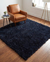 Eternal Plush Oasis Collection Area Rug -  Tranquility (Cobalt) Square Cobalt  lifestyle 72