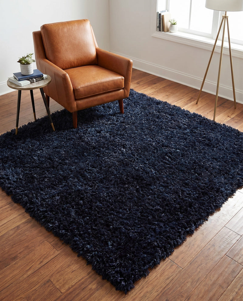 Eternal Plush Oasis Collection Area Rug -  Tranquility (Cobalt) Square Cobalt  lifestyle 72