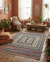 Thar Cotton Collection Area Rug -  Kovalam Rectangle Multi  lifestyle 14