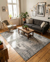 Riviera Elegance Collection Area Rug -  Grasse Rectangle Dark Gray  lifestyle 19