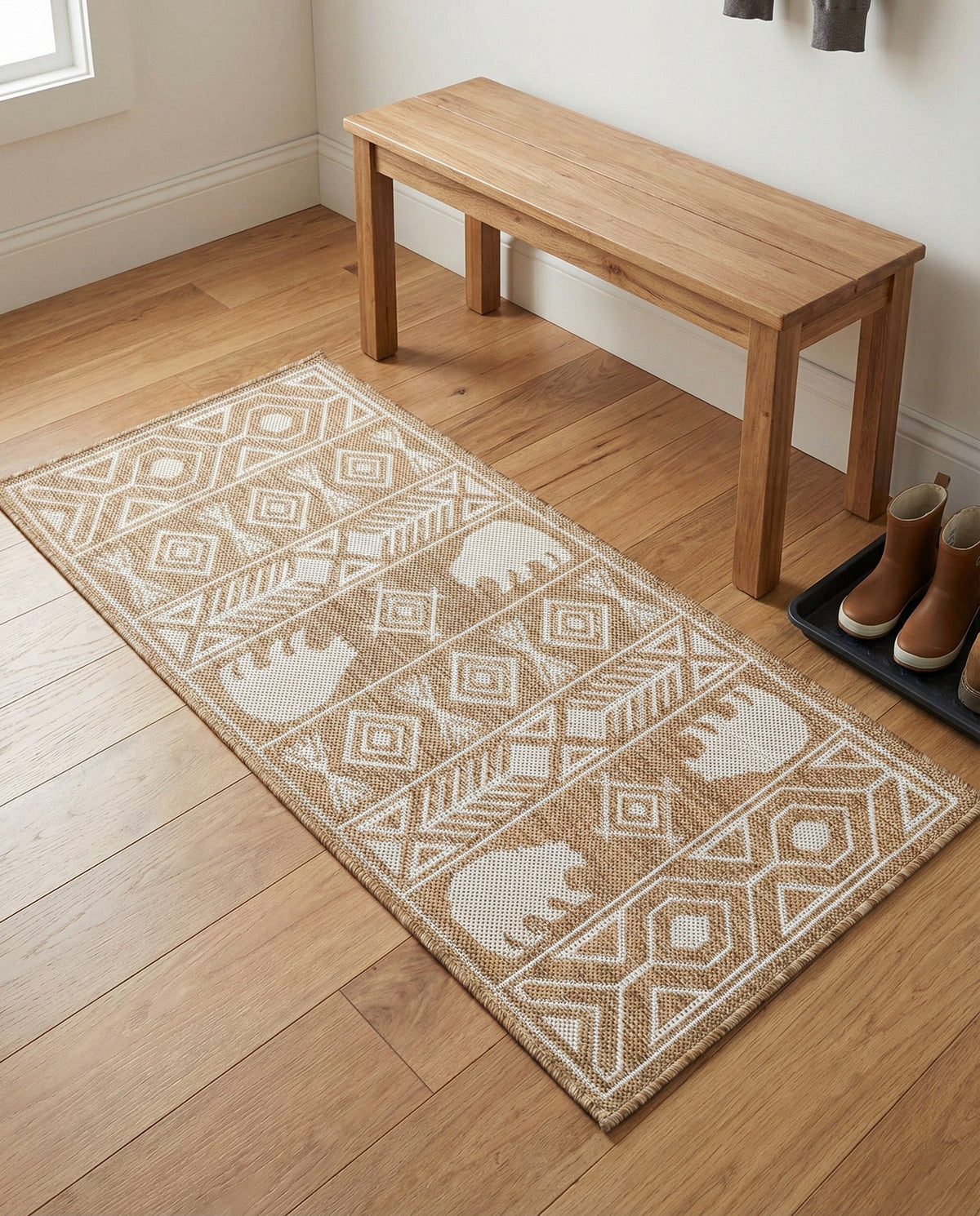Mesa Oasis Rugs Collection Area Rug - Sundown Runner Taupe  lifestyle 157