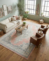 Beverly Grove Collection Area Rug -  Fairfax (Rose) Rectangle Rose  lifestyle 25