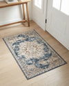 Coastal Manor Collection Area Rug -  Pelican Rectangle Dark Blue  lifestyle 35