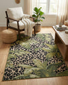 Seaside Blooms Collection Area Rug -  Lotus Rectangle Green  lifestyle 33