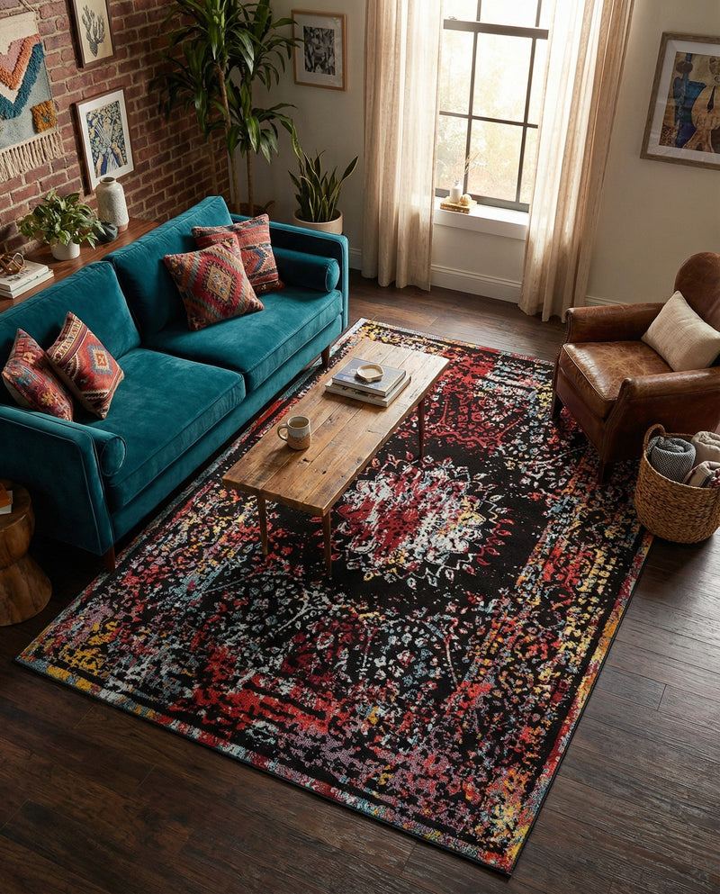 Brighton Terrace Collection Area Rug -  Withdean Rectangle Multi  lifestyle 7