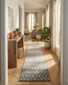 Mediterranean Lattice Collection Area Rug -  Casablanca (Ivory and Gray) Runner Ivory and Gray  lifestyle 71
