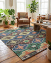 Savannah Threads Collection Area Rug - Greenwich Square Multi  lifestyle 39