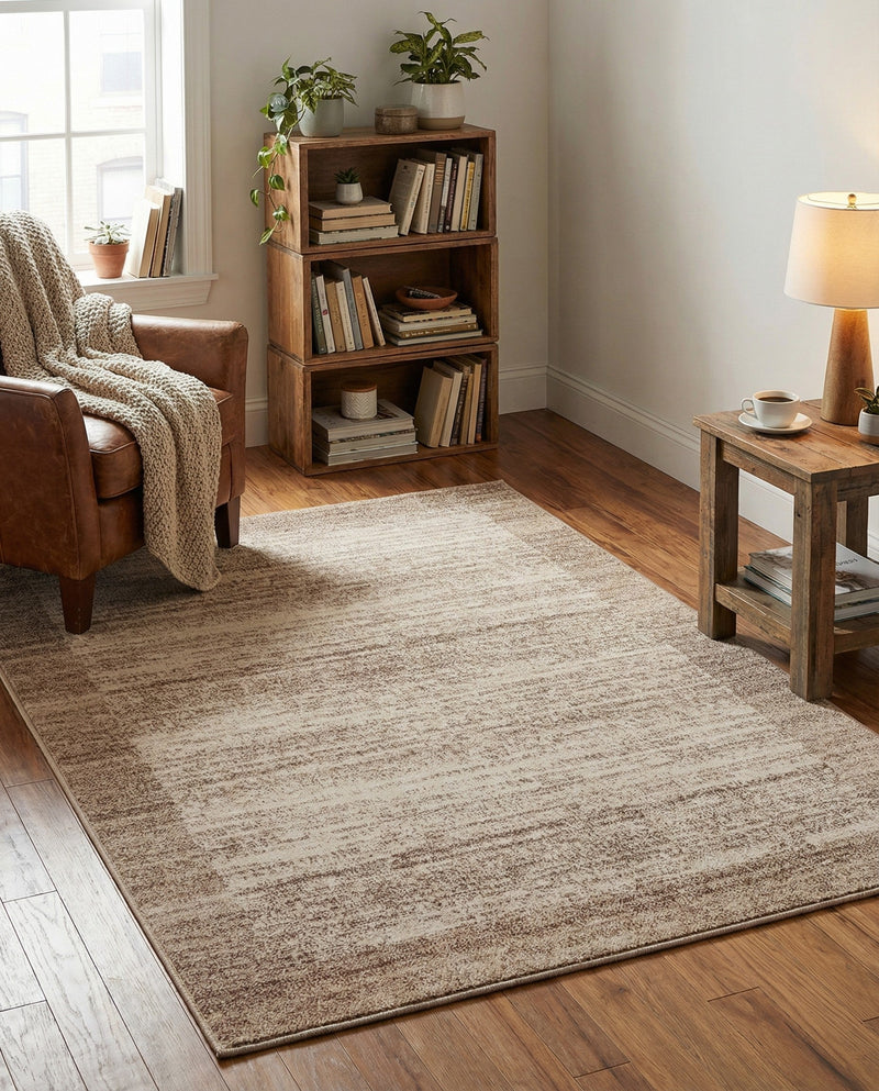 Studio Haven Collection Area Rug -  Conservatory (Beige) Rectangle Beige  lifestyle 8