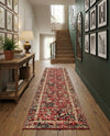 Neptune Elegance Collection Area Rug -  Galatea (Burgundy) Runner Burgundy  lifestyle 68