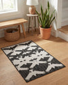 Urban Terrace Collection Area Rug -  Gramercy Rectangle Black and White  lifestyle 5
