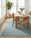 Seaside Serenity Collection Area Rug - Veranda (Aquamarine) Rectangle Aquamarine  lifestyle 10