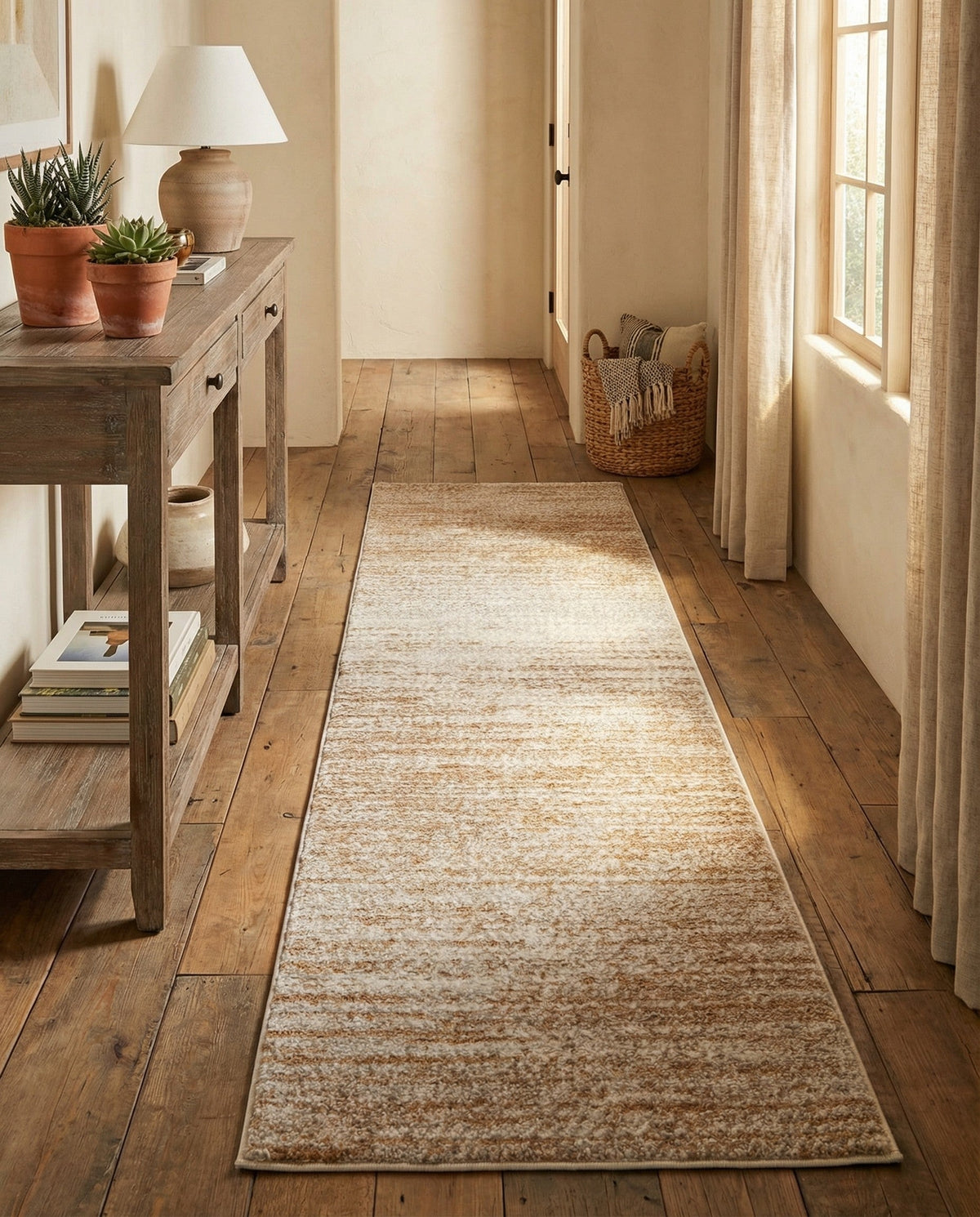 Sienna Collection Area Rug -  Verona Runner Smokey Taupe  lifestyle 155