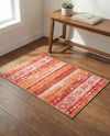 Heritage Elegance Collection Area Rug -  Edinburgh Rectangle Rust Red  lifestyle 20