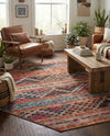 Heritage Elegance Collection Area Rug -  Monticello Octagon Multi  lifestyle 33