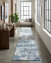 Luminara Sands Collection Area Rug - Elysium (Vintage Blue) Runner Vintage Blue  lifestyle 78