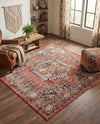 Eden Oasis Collection Area Rug -  Refuge (Terracotta) Square Terracotta  lifestyle 76