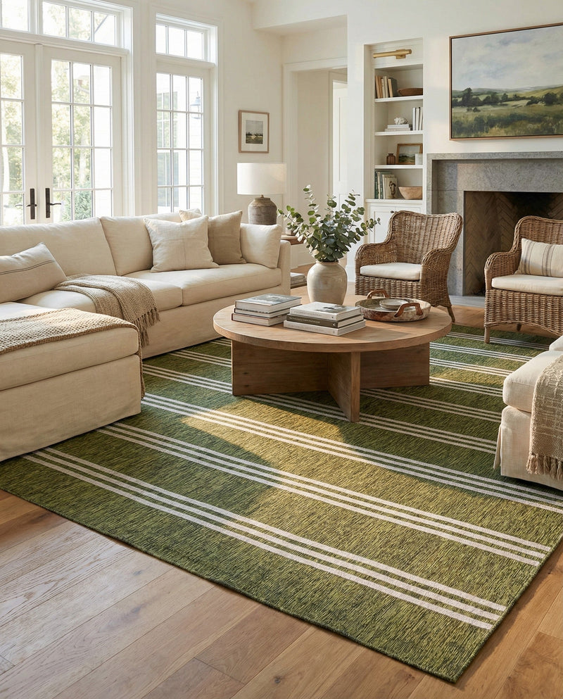 Urban Oasis Rugs Collection Area Rug -  District (Green) Square Green  lifestyle 65