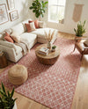 Savannah Pergola Collection Area Rug -  Pergola (Rust Red) Rectangle Rust Red  lifestyle 9
