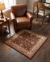 Casablanca Tapestry Collection Area Rug -  Marrakech (Coffee Brown) Square Coffee Brown  lifestyle 46
