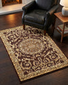 Versailles Elegance Collection Area Rug -  Montreuil Rectangle Brown  lifestyle 51