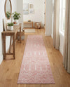 Marrakesh Lattice Collection Area Rug - Casablanca (Rose Pink) Runner Rose Pink  lifestyle 75