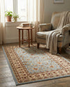 Jaipur Elegance Collection Area Rug -  Nahargarh (Light Blue) Rectangle Light Blue  lifestyle 32