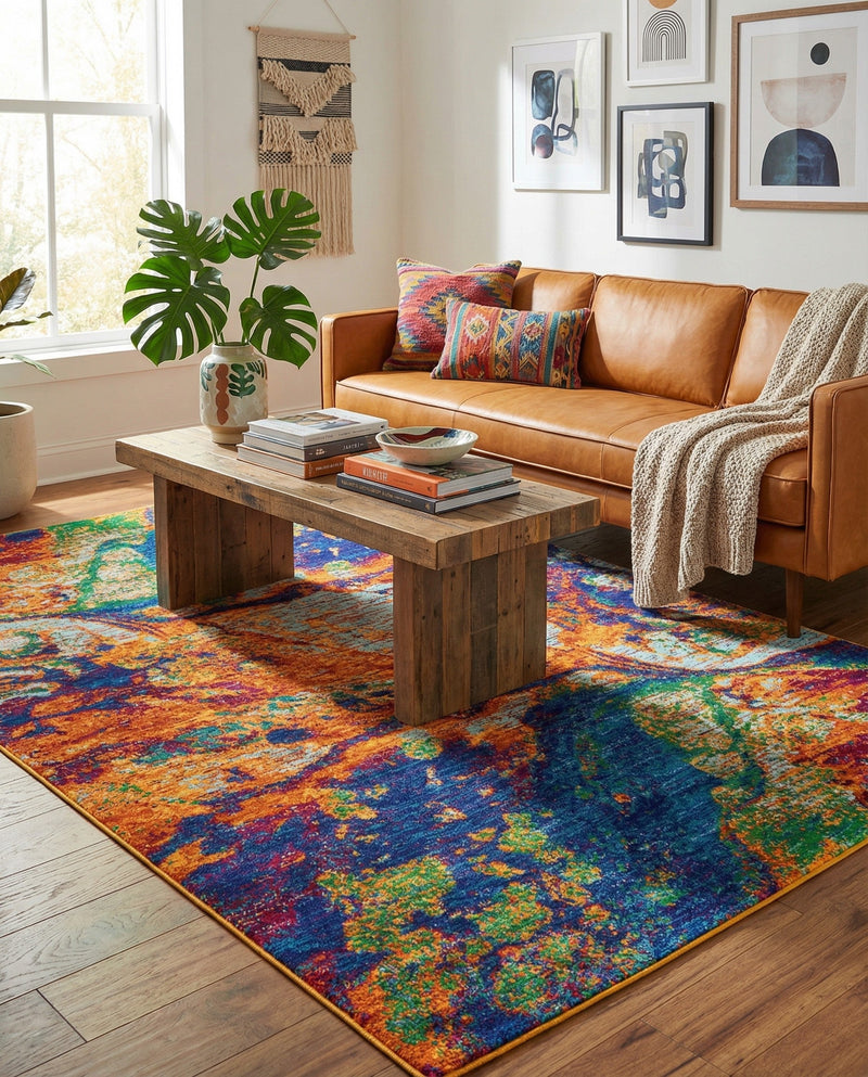 Caribbean Cove Collection Area Rug -  Bequia Rectangle Multi  lifestyle 24